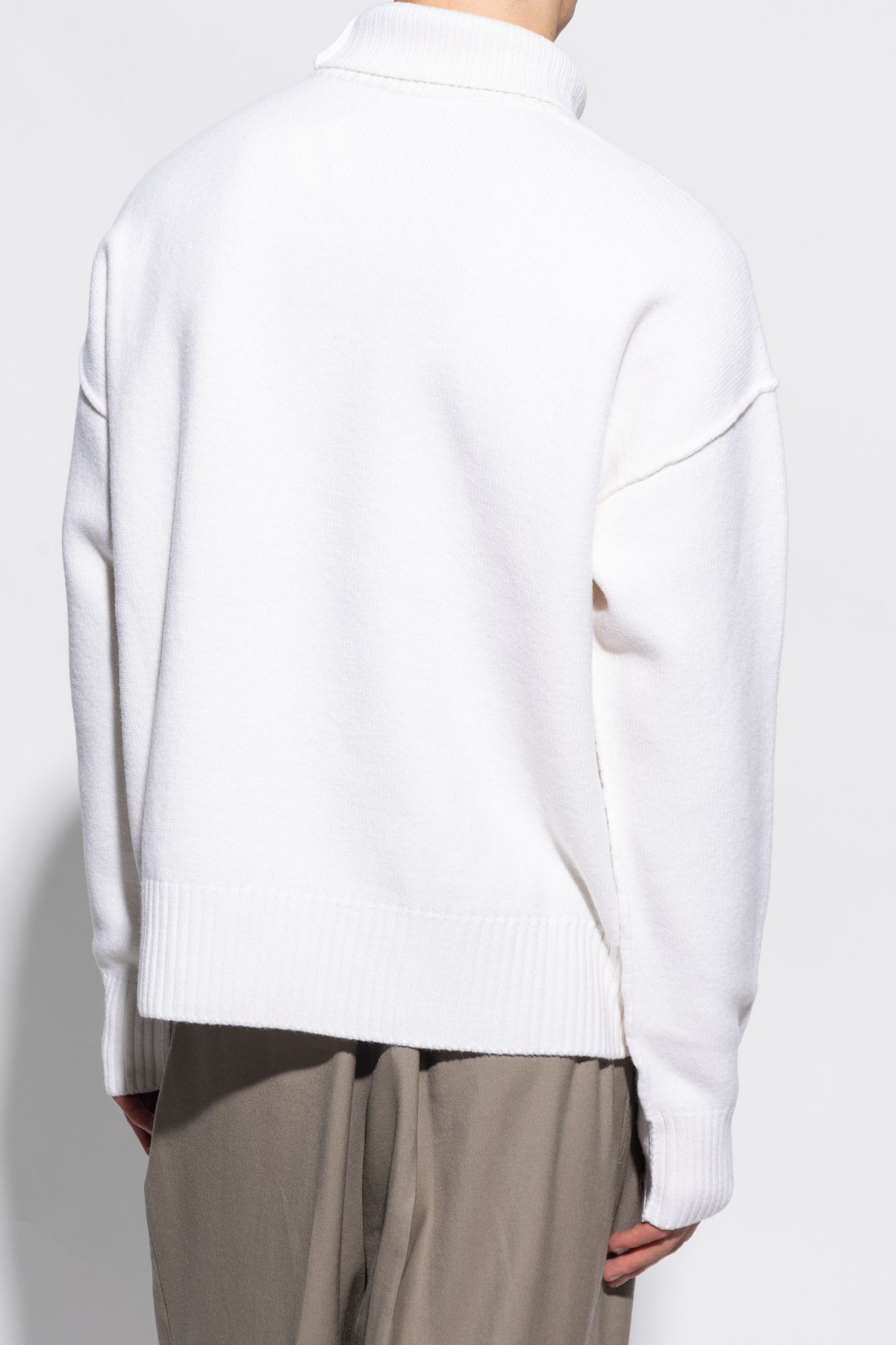 Ami Alexandre Mattiussi Turtleneck sweater with logo | Men's Ami Alexandre Mattiussi Turtleneck sweater with logo | Men's